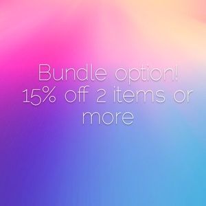 15% off 2 items or more!